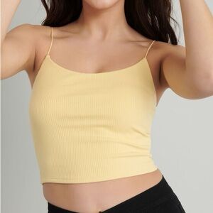 Garage Ribbed Yellow Tank